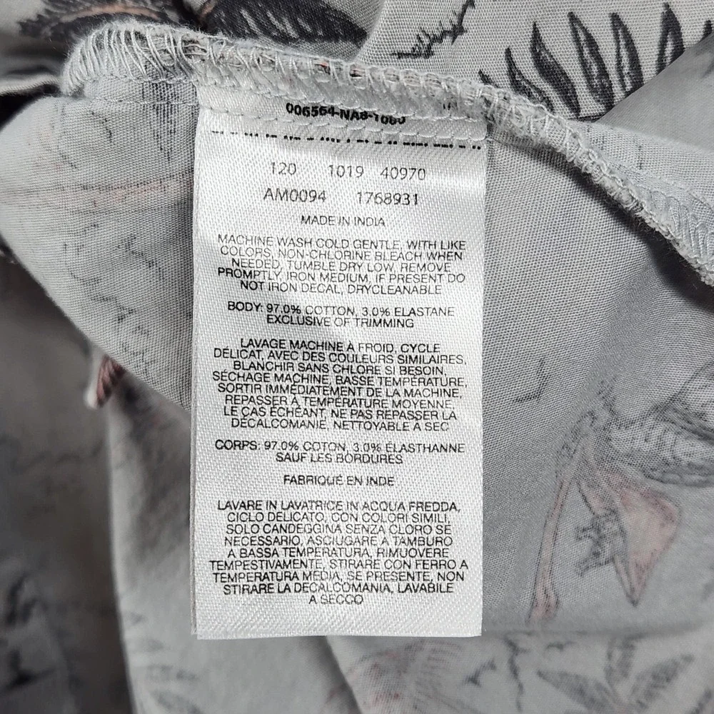 Columbia Shirt Mens XL Gray Tropical Beach Pelican Mermaid Beach S/S Button Up - Picture 9 of 11